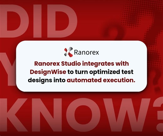 Ranorex Studio now works seamlessly with DesignWise, making it easier than ever to turn optimized test designs into fully automated execution. Create accurate Gherkin scenarios, import them into Ranorex, and run them instantly. It’s a powerful way to connect manual and automated testing in one smooth workflow. 🚀 #Ranorex #designwise #softwaretesting #testautomation | Global Transco ICT Solutions