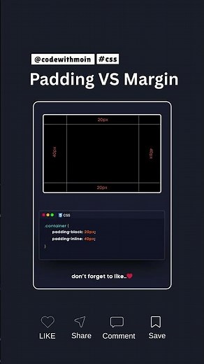 Margin vs Padding in CSS: FINALLY Explained the Right Way! (Visual + Code Examples) 🧠💻