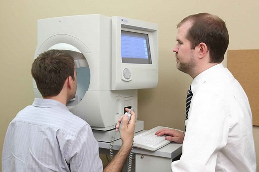 Visual field test, visual field test results interpretation