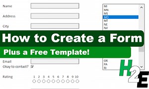 How to Create a Form in Excel