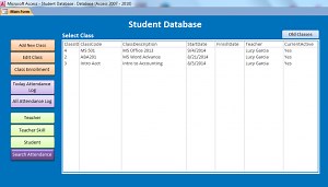 Student Database -MS Access – iAccessWorld.com