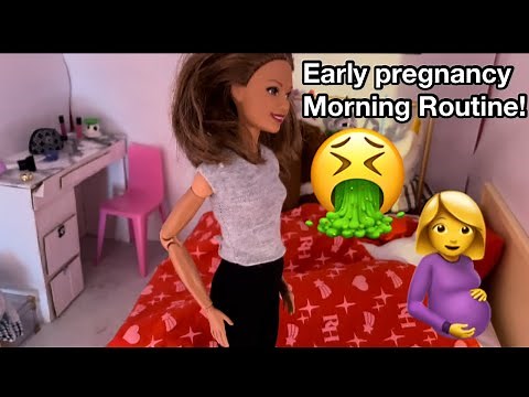 Barbie Doll Early Pregnancy Morning Routine- First Trimester!!
