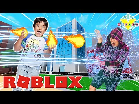 RYAN IS A HERO IN ROBLOX! Let’s Play Roblox Age of Heroes with Ryan vs Daddy!