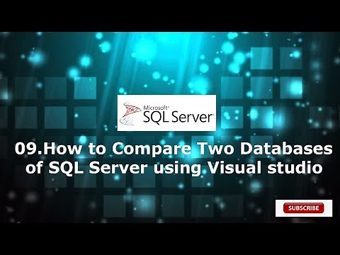 09.How to Compare Two Databases of SQL Server using Visual studio