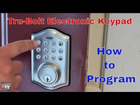 How to program a TruBolt/Honeywell electronic keypad