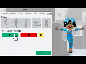 you can make emotes in roblox? 🕺