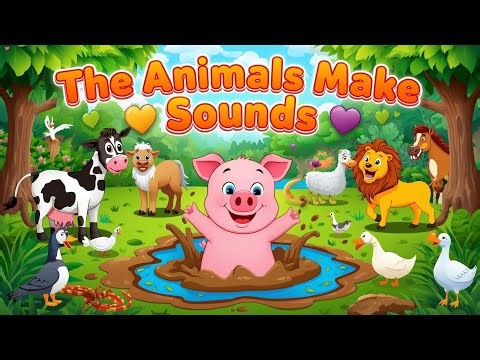🐷🎶 Pig Oinking in the Jungle | Animal Sounds Song for Kids 🌿🐾