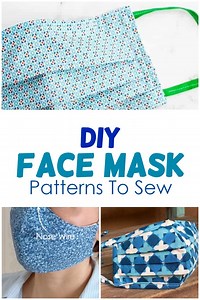 10  Diy Face Mask Patterns To Sew (  A Lot Of Helpful Info) - AppleGreen Cottage