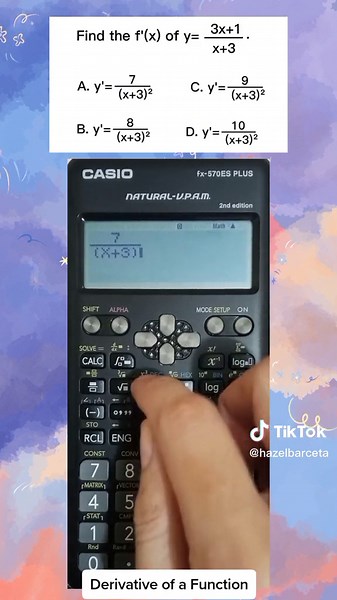 Derivative of a Function #MathMajor #Mar2023LET #CalTech