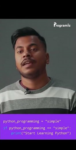 Why Python is so simple to learn? | Programiz #Shorts [2022]