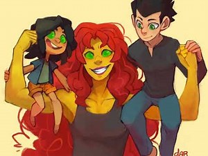 teen titans robin and starfire family tribute 2 💫