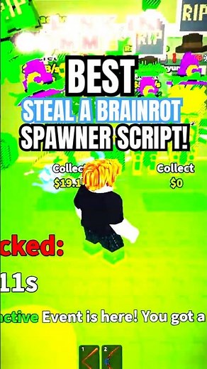 STEAL A BRAINROT SPAWNER SCRIPT! | SPAWN ANY BRAINROT - USE BEFORE PATCH! #shorts #youtubeshorts