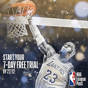 Make room in your schedule for 7 days of live, FREE NBA games. Be there when big names and big games tip-off with NBA League Pass. Claim your free trial by 22 December. | NBA | Facebook