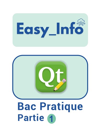 🎯 Correction Exercice – Interface Qt في هذا الفيديو عملنا: ✅ Création d’une interface graphique ✅ Ajout d’un bouton ✅ Label / LineEdit ✅ Affichage du résultat 📌 إذا عندك سؤال ولا ما فهمتش حاجة، خلي commentaire 👇 #python #programmation #informatique #lycee #bac2026 #easyinfo