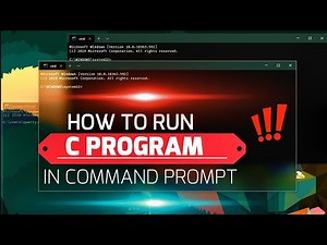 How to run C program In command prompt (CMD) | using Notepad , Mingw | 2022 Video