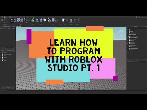 Learn How To Program With Roblox Studio pt.1