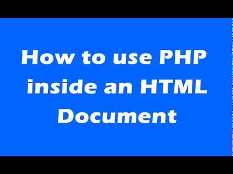 How to run PHP code in HTML file