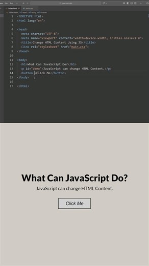 JavaScript Changing HTML Content