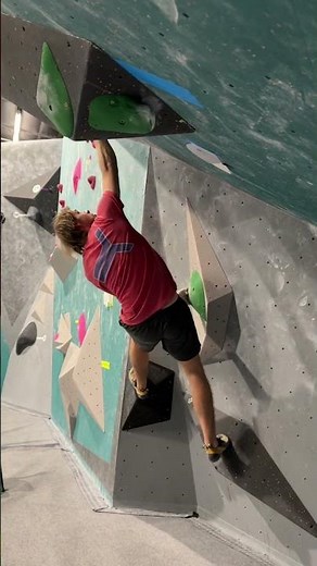 Jumpy youth boulder from a recent USAC event Climb Tulsa!