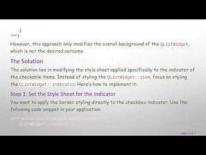 How to Set Borders for Checkable QListWidgetItem in PyQt5