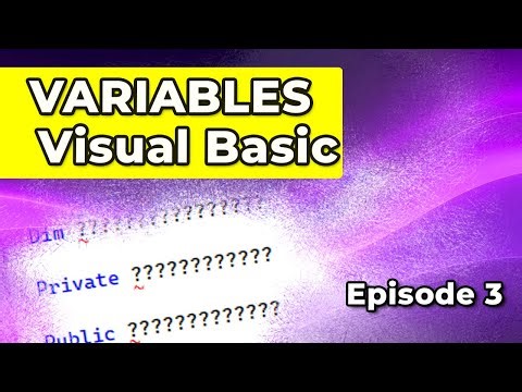 Visual Basic Tutorial #3 | Variables
