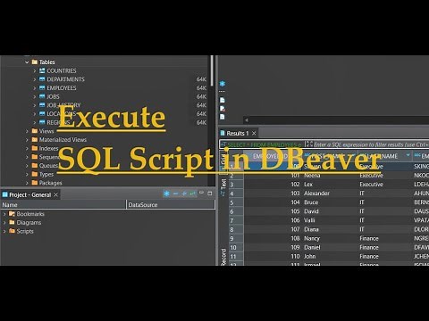 How to run a SQL script in DBeaver