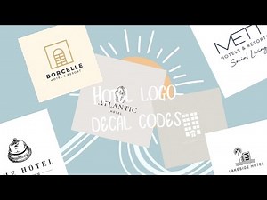 Hotel logo decal codes|Fantasy Builds