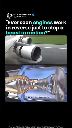Jet Engines That Reverse to Stop a Plane! ✈️🔥