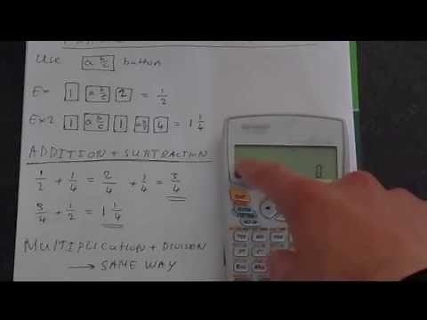 Sharp EL-531WH Fractions Tutorial