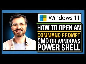 Windows 11 - How to Open an Command Prompt CMD or Windows Power Shell (2025)