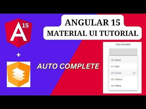 Angular material Autocomplete | load data from API & Filtering |Angular 15 - Material UI Tutorial