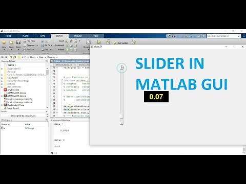 how to use slider in matlab gui | slider in matlab gui