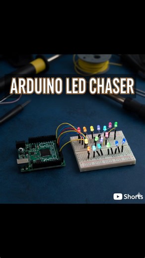 Satisfying LED Pattern using Arduino ✨ #TechShorts