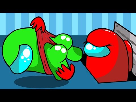 CUP SONG the BEST moments with GIRLS! (Among Us animation)