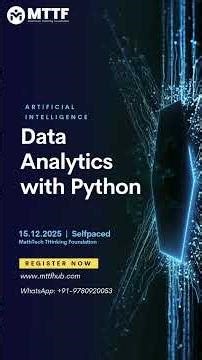 Data Analytics with Python | #shorts #datascience #ai #artificialintelligence #machinelearning