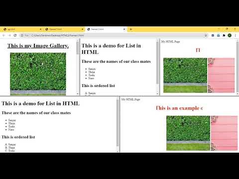 How to Create a Frame in HTML using both Rows And Cols