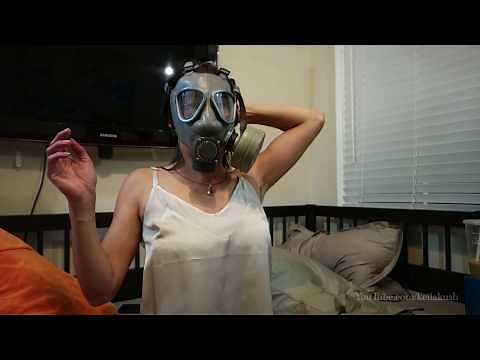 Me Putting on a Gas Mask