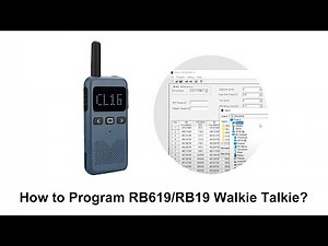 How to program a walkie talkie？ How to program Retevis RB619 RB19 walkie talkie?