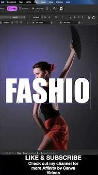 Make Eye-Catching Text Effects in Affinity Studio #affinitybycanva #affinitystudio #affinity