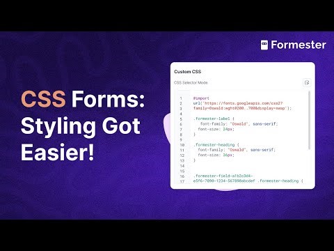 Custom CSS Forms - Styling Forms Got Easier!