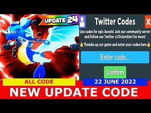 NEW UPDATE CODES [UPD] ALL CODES! Clicker Simulator! ROBLOX | 22 JUNE 2022