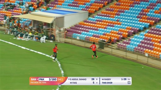 555K views · 2.5K reactions | Top End T20 Series - Pakistan Shaheens vs Bangladesh A Abdul Samad hit a blazing 56 not out off 27 deliveries studded with five sixes and a four Scorecard: https://www.pcb.com.pk/pakistan-shaheens-tour-to-australia-top-end-t20-series-202526/match/36193.html #PakistanShaheens | Pakistan Cricket Team | Facebook