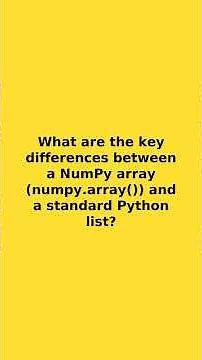 NumPy Basics Explained — Essential Q&A for Python Beginners
