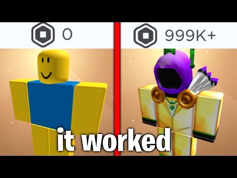 How To Turn 0 Robux Into 1,000,000 On Roblox