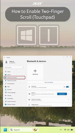 Windows 11 - How to Enable Two-Finger Scroll (Touchpad)