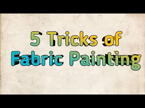 5 Easy Tricks and hacks of Fabric Painting // fabric Painting ideas part - 1