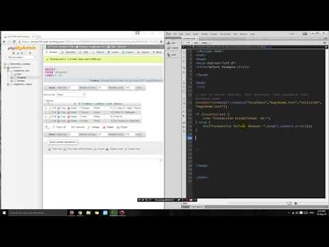 PHP tutorial: Display information from a MySQL database on a webpage
