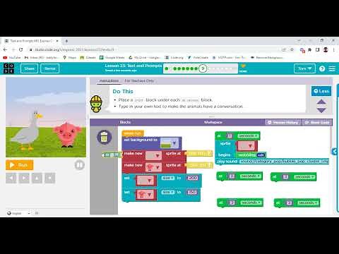 Code org Lesson 23 Text and Prompts