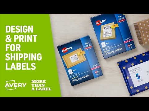 How to Design & Print Shipping Labels with Avery Products