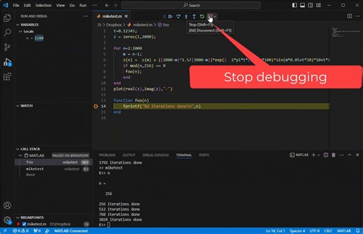 33K views · 373 reactions | Debugging support in the MATLAB extension for Visual Studio Code ➡️ https://spr.ly/6186vhYP0 | MATLAB | Facebook